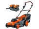 Газонокосилка аккумуляторная Skiper KW380 (38 см, бесщет. двиг, мульчирование, 2акк*4 а/ч*21в)